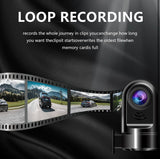 1080P HD 360° Rotating Mini ADAS Dashcam 16GB/32GB Edition, 24H Parking Mode/Built-in Wi-Fi/Night Vision/Motion Detection/Loop Recording (32GB Memory Card)