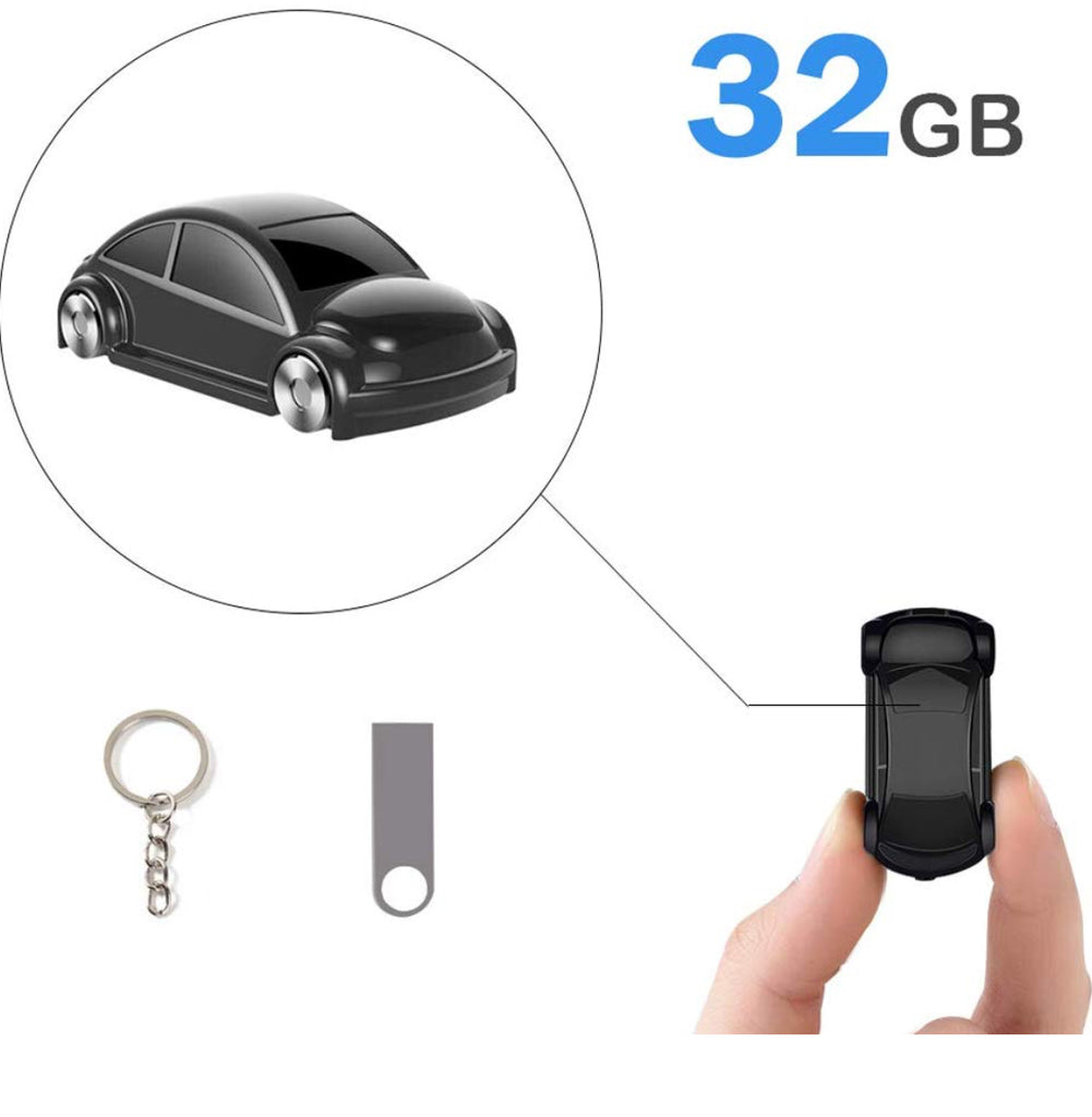 Mini Voice Recorder Keychain, Hfuear 32GB Voice Activated Recorder