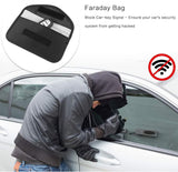 Signal Blocking Bag, ONEVER GPS RFID Faraday Bag Shield Cage Pouch Wallet Phone Case for Cell Phone Privacy Protection and Car Key FOB, Anti-Tracking Anti-Spying (1 Pack)