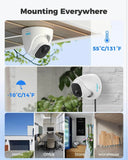 Smart 5MP 8CH Home Security Camera System, 4pcs Wired PoE IP Cameras Outdoor with Person/Pet/Vehicle Detection, 4K 8CH NVR with 2TB HDD for 24-7 Recording, RLK8-520D4-5MP