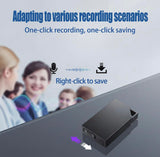 Digital Voice Recorder with 64GB Memory, USB Charging, Voice Activated Recorder, Mini Small Square Voice Recorder Voice Recorder, Meetings, Lectures and Interviews（1 * 0.8 * 0.2）
