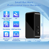 64GB Voice Recorder - Mini Voice Recorder, Long Standby, Portable, One-Touch Operation for Car, Conference, Presentation, Interviews