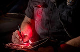 QUIQLITEX2 Tactical Red/White Hands-Free LED Pocket Light, 20-200 Lumens, Aluminum Housing (USB Rechargeable)