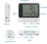 MINI-Hidden-WIFI -Wireless-Secruity-Camera,4K Real FULL HD Nanny Cam With Hygrometer Thermometer Clock,Night Vision&Motion Detection Alerts.Mobile Phone APP Control,Support 2.4G &5G For Home Office