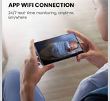 Security Camera, 4K HD Mini Nanny Cam for Home with Night Vision, WiFi Indoor Camera, 100 Days Long Battery Life, Motion Detection, Remote Viewing, Wireless Surveillance Cam