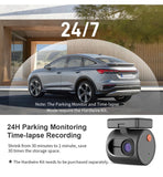 Tiny Dash Cam - 2025 New Mini WiFi Dash Camera with Voice Control, Super Night Vision Dashcam, WDR/3D DNR, 24H Parking Monitor, G-Sensor, APP Control, Compact Design for Car/SUV - Black Mini 3
