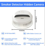 Spy Camera Hidden Camera - Smoke Detector Camera - 2K HD Wireless Secret Camera - Support 2.4G&5GHz WiFi Nanny Cam - Premium Indoor Hidden Security Camera Surveillance, Motion Alert, No Audio