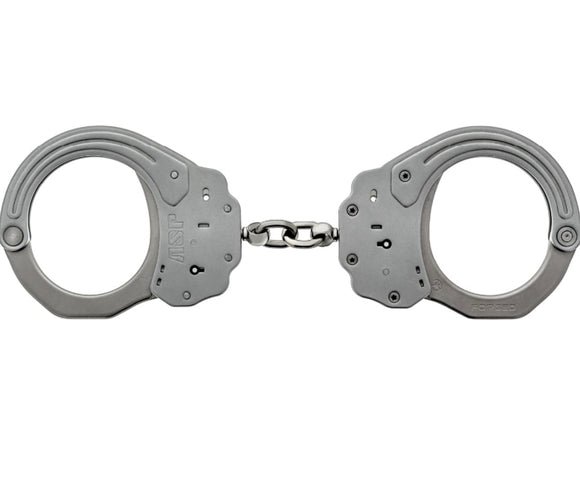 ASP Sentry Handcuffs, Professional Grade Restraints with Stainless Steel Frames, Forged Steel Bows, Dual-Sided Keyways, and Double Lock Slots for Tactical Gear and Equipment