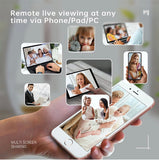 Hidden Camera with Video and Voice Reco, 2 in 1 Clock Hidden Camera Live Feed WiFi with app, 128GB