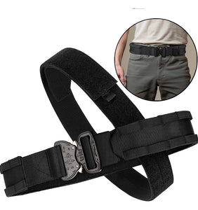 PETAC GEAR Tactical Battle Belt With Cobra Buckle D-Ring | Military Heavy Duty Rigger Gun Belts | Inner Outer Molle Belt.