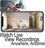 K Ultra HD Wi-Fi Functional Wall Outlet Receptacle Spy Camera P2P WiFi Power Plug Socket Hidden Nanny Cam Spy Camera (White/Square Face/Video Only: No Audio)