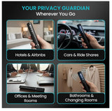 Hidden Camera Detectors and GPS Tracker Detector with RF Signal Scanner, Advanced Hidden Bug and Camera Finder, Anti Spy Bug Detector and GPS Detector for Home, Office, Car, Hotel, and Travel Security