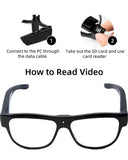 32G Video Camera Glasses: HD 1080P Video Recording Camera Glasses for Outdoor and Indoor, Smart Glasses for Cycling, Hiking, Climbing and Traveling