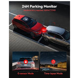 4K Dash Cam Front Rear, STARVIS 2 Sensor, Free Card Included, 5.8GHz WiFi-20MB/s Fast Download, Dash Camera for Cars with GPS, WDR Night Vision, 170°Wide Angle, 24H Parking Mode(F7NP)