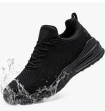 Slip-resistant soles grip wet kitchen floors reliably Easy slip-on design saves time during rushed shifts Water-resistant upper keeps feet dry in light moisture Summarized from product information