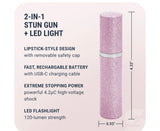 2-IN-1 FASHIONABLE STUN GUN WITH LED FLASHLIGHT