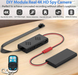 HD Mini Hidden Camera, DIY Module Tiny Spy Wireless Remote Control Small Nanny Cam with Free 64G SD Card, Smart Home Surveillance Equipment for Security(No Need Wi-Fi)