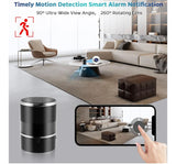 Security Camera Motion Activated Bluetooth Speaker, 260° Viewing Angle, 2.4G /5G Dome Cams with Phone App, Hd 1080P, Wireless WiFi Nanny Cam for Home Offices Store（Black）