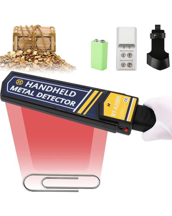 Handheld Metal Detector Security Wand Metal Nail Detector Scanner Metal Detector for Lumber Woodworking Adults Kids Adjustable Sensitivity Sound & Vibration Alarm
