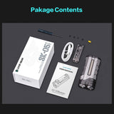 Pro Flat LED Flashlight with 8000mAh Power Bank, Sidelight Flashlight Combines Floodlight and Spotlight, 4360 High Lumens, Rechargeable, Magnetic Tail, IP68 Perfect for Camping, Outdoor