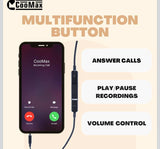 Mini Hidden Spy Earphone Wireless Earpiece Headset Microphone Detection