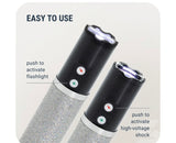2-IN-1 FASHIONABLE STUN GUN WITH LED FLASHLIGHT