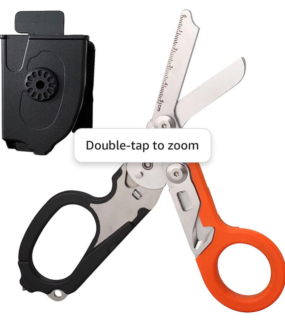 in1 Trauma Shears,Raptor Rescue Emergency Shears with Strap Cutter and Glass Breaker with Utility Holster