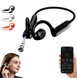 E12 Smart Bone Conduction Headphones With Camera，Hook Headset for Work Driv