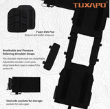 Tactical Molle Vests with Triple mag Pouch and Side Cummerbund Pouches, Quick Release Vests for Men