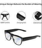 32G Video Camera Glasses: HD 1080P Video Recording Camera Glasses for Outdoor and Indoor, Smart Glasses for Cycling, Hiking, Climbing and Traveling