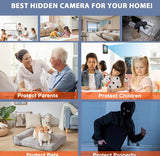 Hidden Camera Picture Frame, Spy Camera WiFi 1080P, 366 Days Standby PIR Motion Detection HD Night Nision Real Time View Live Surveillance Wireless Mini Nanny Cam