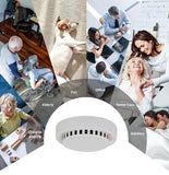 150°Wide Angle Smoke Detector Camera, Handcrafted Smoke Detector Spy Cam with Night Vision/Motion Detection/256G SD Support/2.4G WiFi for Indoor Home & Office Use.