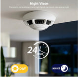 Hidden Camera Smoke Detector HD 1080P Wireless Camera Small Nanny Cam for Home Security Cameras for Home/Baby/Pet/Nanny with App Live Feed No Smoke Detector Function
