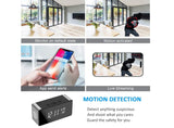 Security-Mini-Camera, 4K Real Full HD Nanny Cam with Two Sets of Alarm Clock Setting for Home Security, Night Vision & Motion Detection Alerts, Mobile Phone App Remote Control, Support 2.4G and 5G