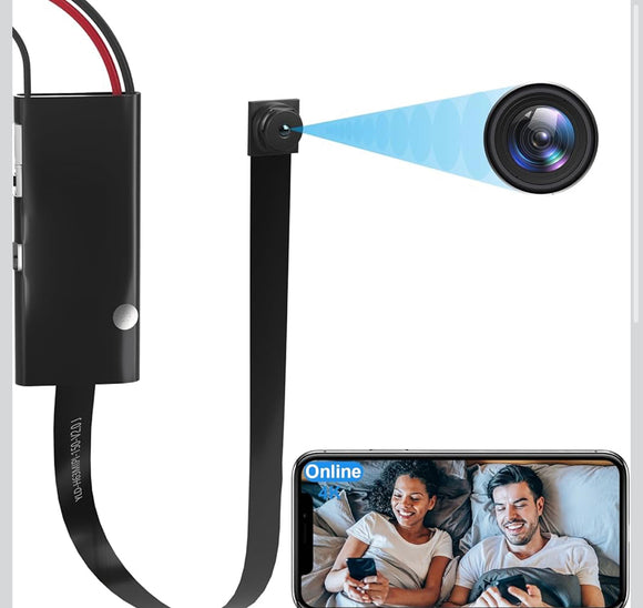 Wireless DIY Hidden Camera Portable 1080P HD WiFi Remote Real-Time Mini Spy Camera Nanny Cam Security Camera for Indoor Security