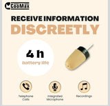 Mini Hidden Spy Earphone Wireless Earpiece Headset Microphone Detection