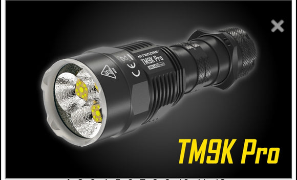 Nitecore TM9K Pro 9900 Lumen Fast Charging USB-C Flashlight