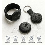 GPS Tracker for Kids, Real-Time GPS Tracking Device for Children w/Wearable Wristband & Keychain Design, No Monthly Fee/No SIM Card, Lightweight Locator Works w/iOS Find My, Long Standby, Waterproof