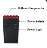 10 Antennas High Power Military 5G 4G LTE Wimax 3G 2G Cell Phone WIFI 2.4G 5.8G Jammer