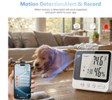 MINI-Hidden-WIFI -Wireless-Secruity-Camera,4K Real FULL HD Nanny Cam With Hygrometer Thermometer Clock,Night Vision&Motion Detection Alerts.Mobile Phone APP Control,Support 2.4G &5G For Home Office
