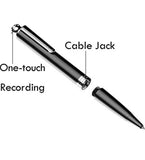 Pen Digital Voice Recorder with Playback Voice Activated Recorder for Lectures with Long Battery Life Metal Recording Device Easy to Use USB Rechargeable