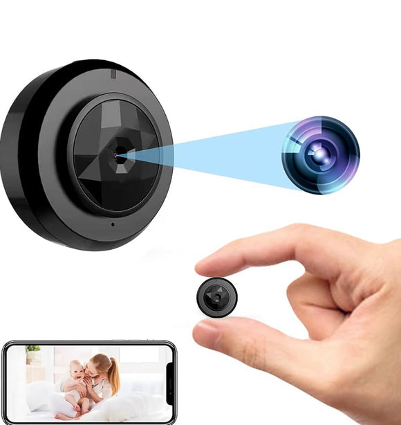 Mini Spy Camera WiFi Hidden Camera with Audio Live Feed Home Security Surveillance Camera 1080P Hidden Nanny