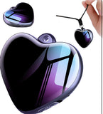 Heart Pendant Voice Recorder, 200h Storage AI Voice-to-Text (4GB Memory)