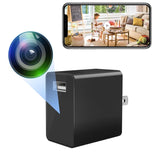 mall Wireless Camera with USB Charger - Full HD 1080P - Mini Security Cam for Indoor Use - Cloud Storage