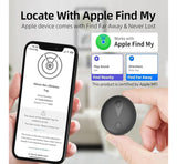 GPS Tracker for Kids, Real-Time GPS Tracking Device for Children w/Wearable Wristband & Keychain Design, No Monthly Fee/No SIM Card, Lightweight Locator Works w/iOS Find My, Long Standby, Waterproof
