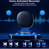 Voice Activated Recorder,128gb Mini Voice Recorder with Noise Reduction, Portable Digital Voice Recorder for Students/Creatives/Meetings/Travel/Business/