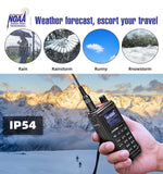 pxton 999 Channels ham Radio Dual Band Handheld Two Way Radio Waterproof walkie talkies for Adults Long Range with Wireless Frequency Copy,NOAA,VOX,Super Flashlight USB-C Charger and Li-ion Battery