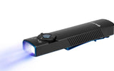 UV 365nm Black Light with 1000 Lumens White LED Flashlight, Rechargeable Flat Flashlight