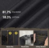 Men's Ripstop Tactical Pants Breathable Stretch Cargo Pants Outdoor Lightweight EDC Work Hiking Pants Zipper Pockets