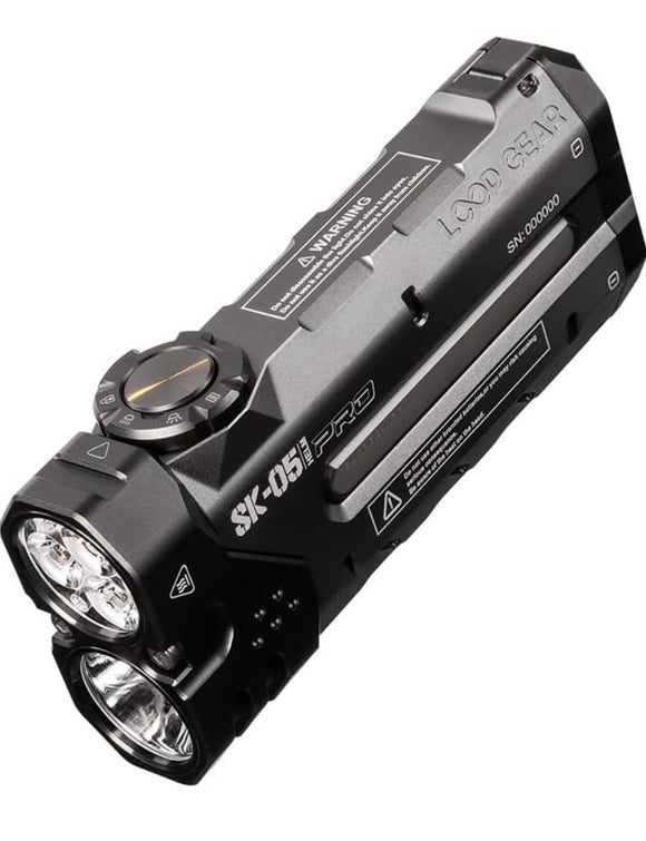 Pro Flat LED Flashlight with 8000mAh Power Bank, Sidelight Flashlight Combines Floodlight and Spotlight, 4360 High Lumens, Rechargeable, Magnetic Tail, IP68 Perfect for Camping, Outdoor